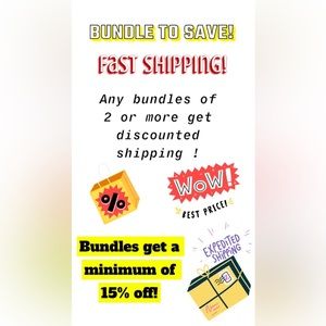 BUNDLE TO SAVE $$$!! FAST SHIPPING AND LOW SHIPPING PRICES WITH BUNDLES
